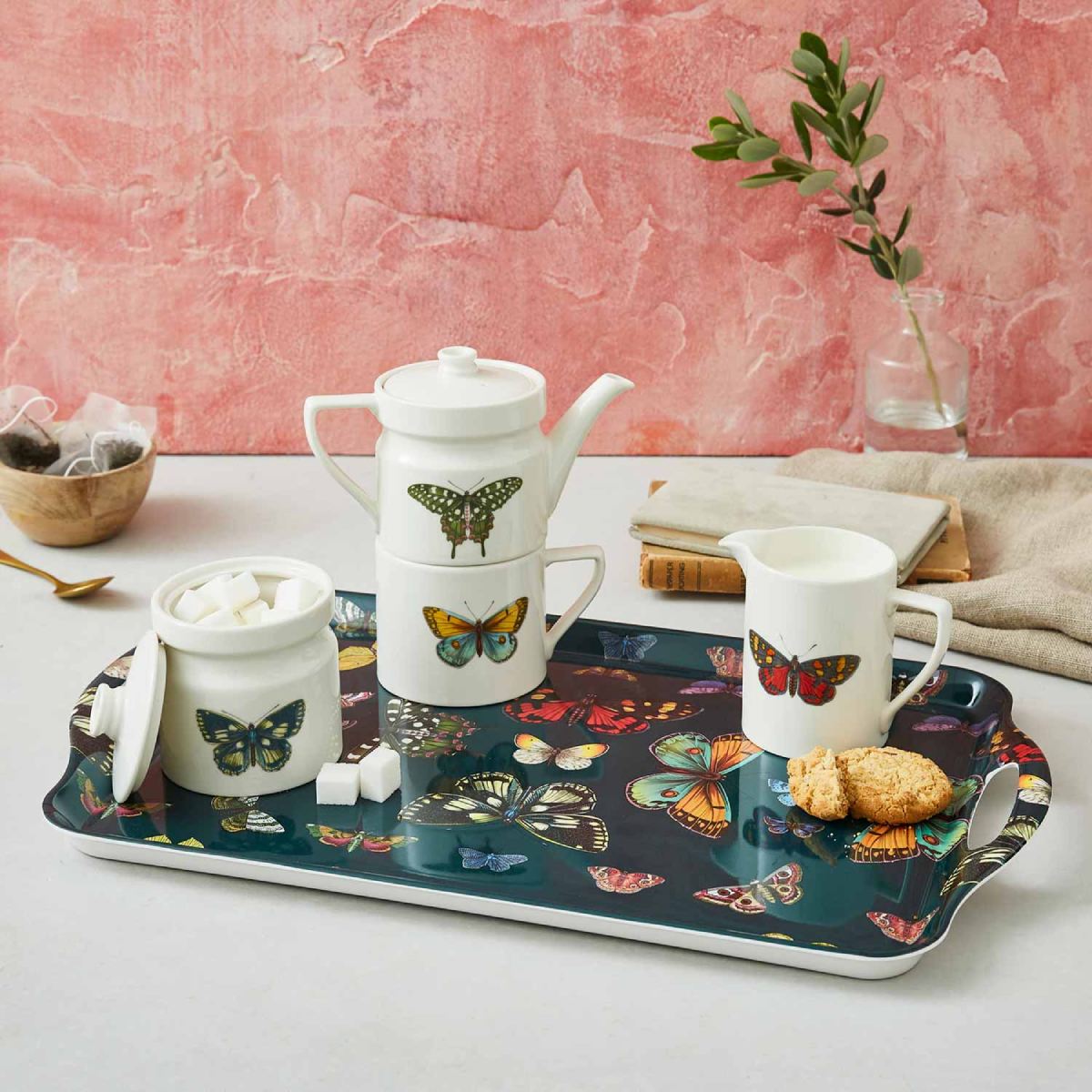 Botanic Garden Harmony Melamine Large Handled Tray image number null